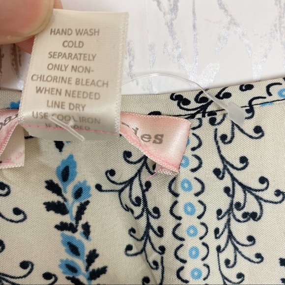 BAND OF GYPSIES Blue Floral Cold-Shoulder Mini Dress medium Boho - Picture 11 of 12